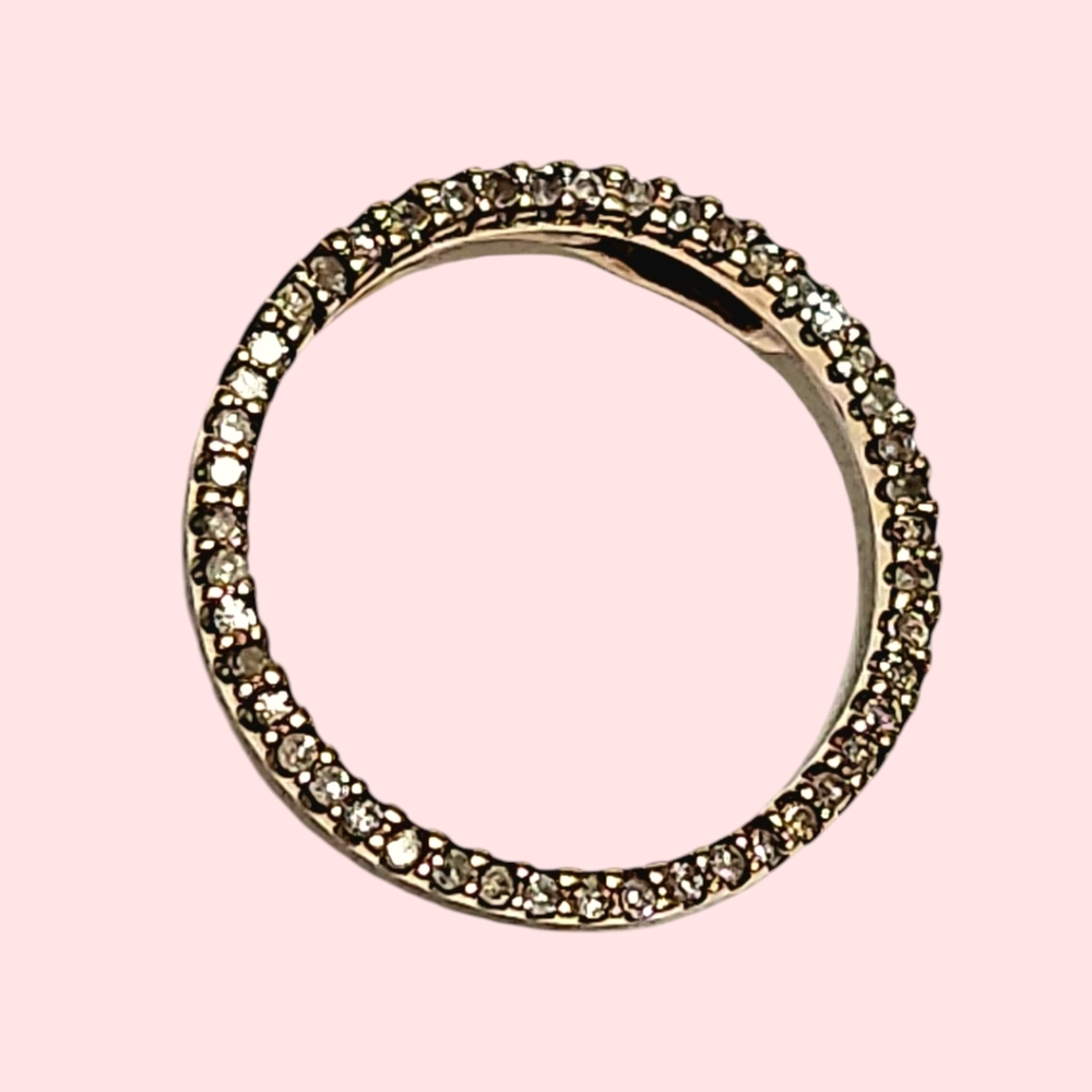 0.42 ct Diamond 10K Circle of Life Pendant